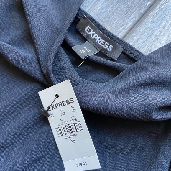 NWT! Express Asymmetrical Black Top - XS - Picture 7 of 7